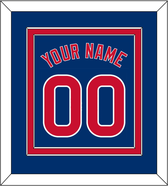Chicago Name & Number - Alternate Blue - Double Mat 2