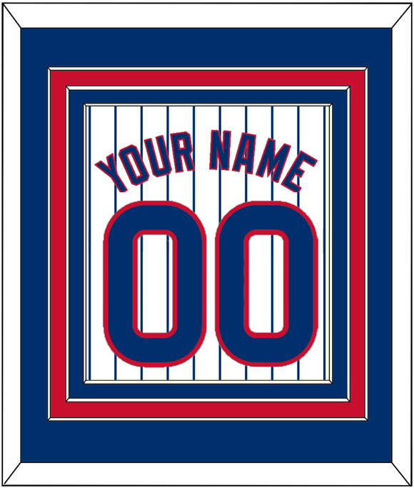 Chicago Name & Number - Home White Pinstripes - Triple Mat 2
