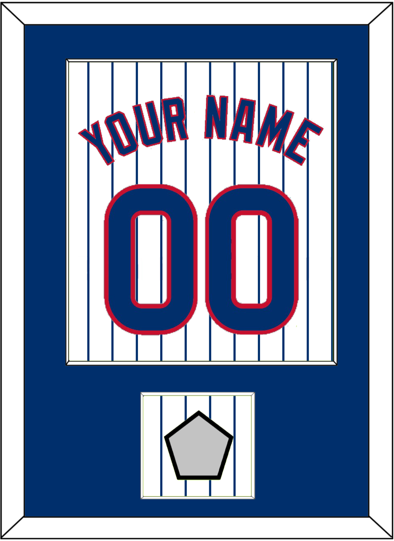 Chicago Name, Number & 2016 World Series Jersey Patch - Home White Pinstripes - Essential Tier 1