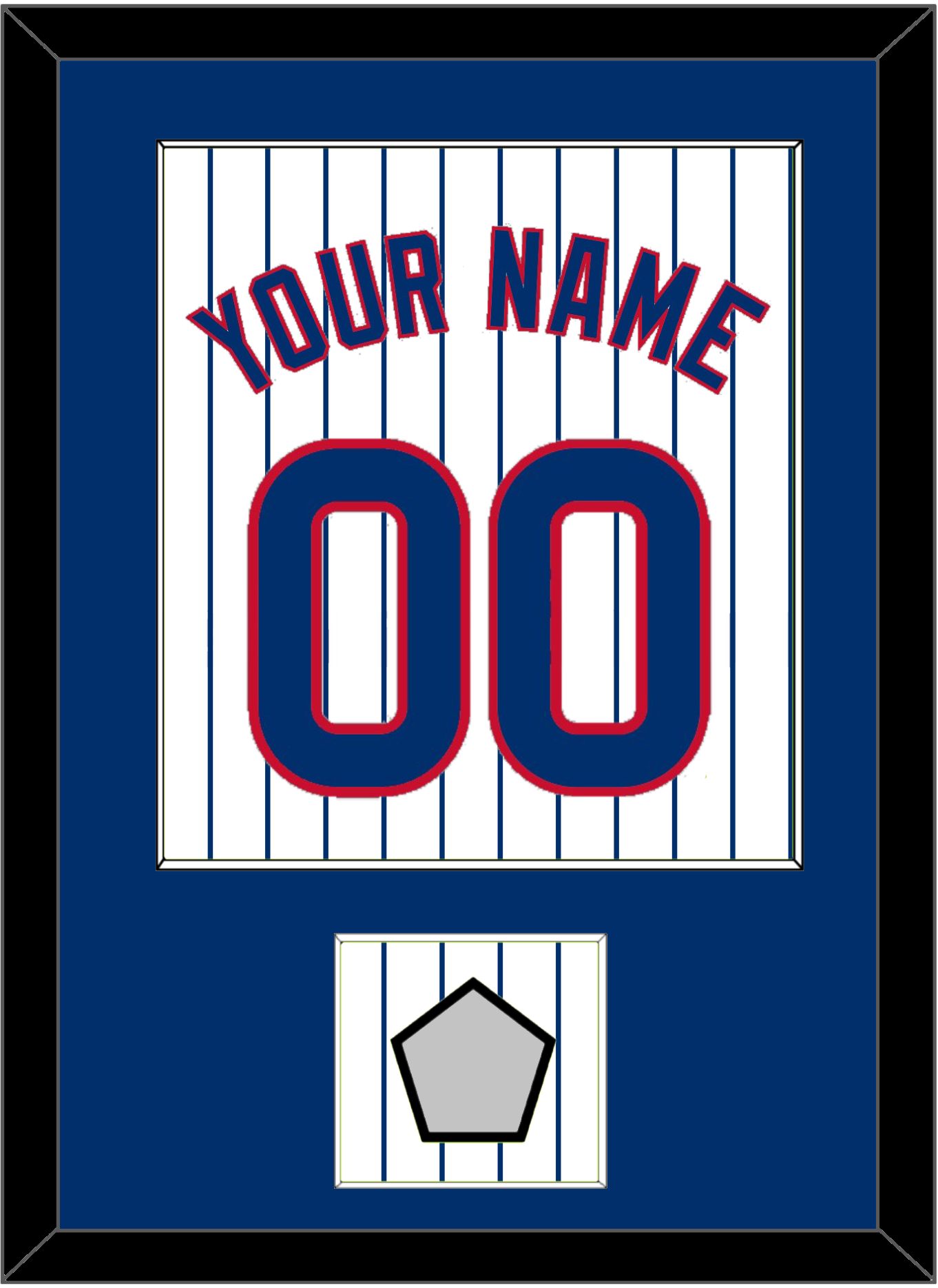 Chicago Name, Number & 2016 World Series Jersey Patch - Home White Pinstripes - Essential Tier 1