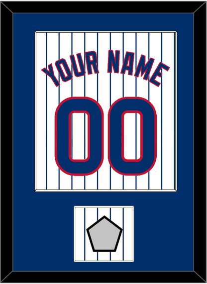 Chicago Name, Number & 2016 World Series Jersey Patch - Home White Pinstripes - Essential Tier 1