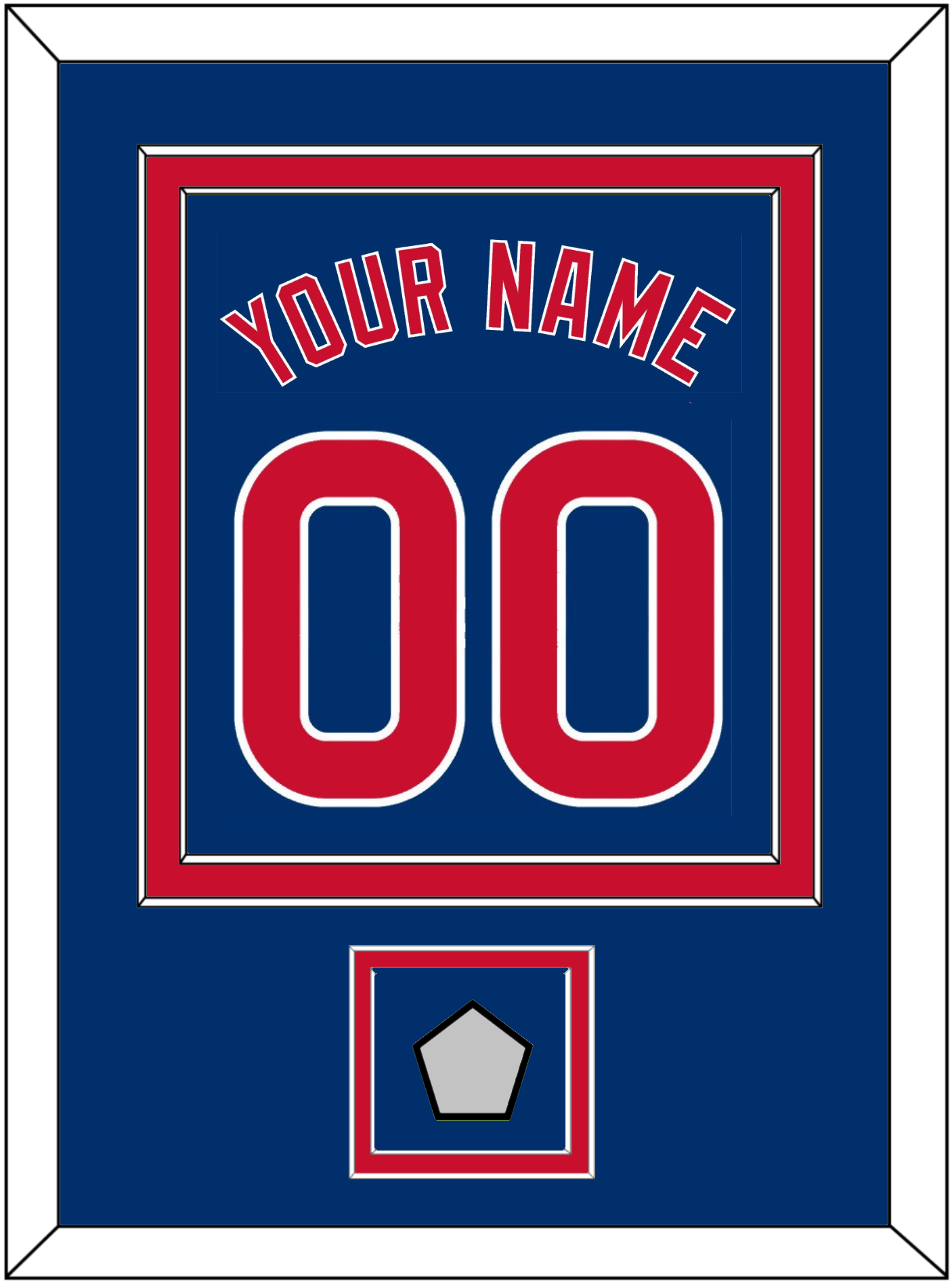 Chicago Name, Number & 2016 World Series Jersey Patch - Alternate Blue - Signature Tier 2