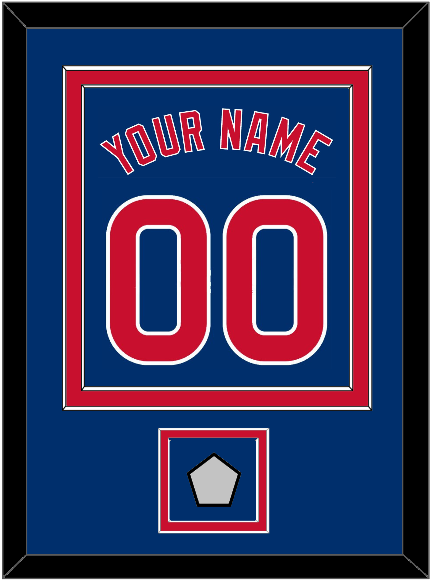 Chicago Name, Number & 2016 World Series Jersey Patch - Alternate Blue - Signature Tier 2