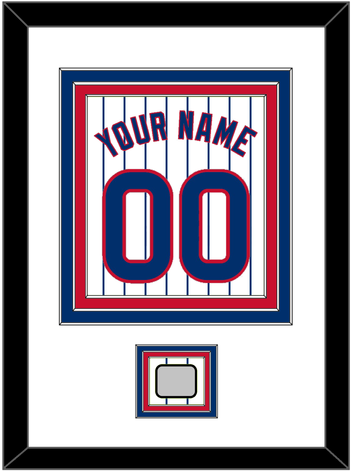 Chicago Name, Number & 2016 World Series Jersey Patch - Home White Pinstripes - Premier Tier 1