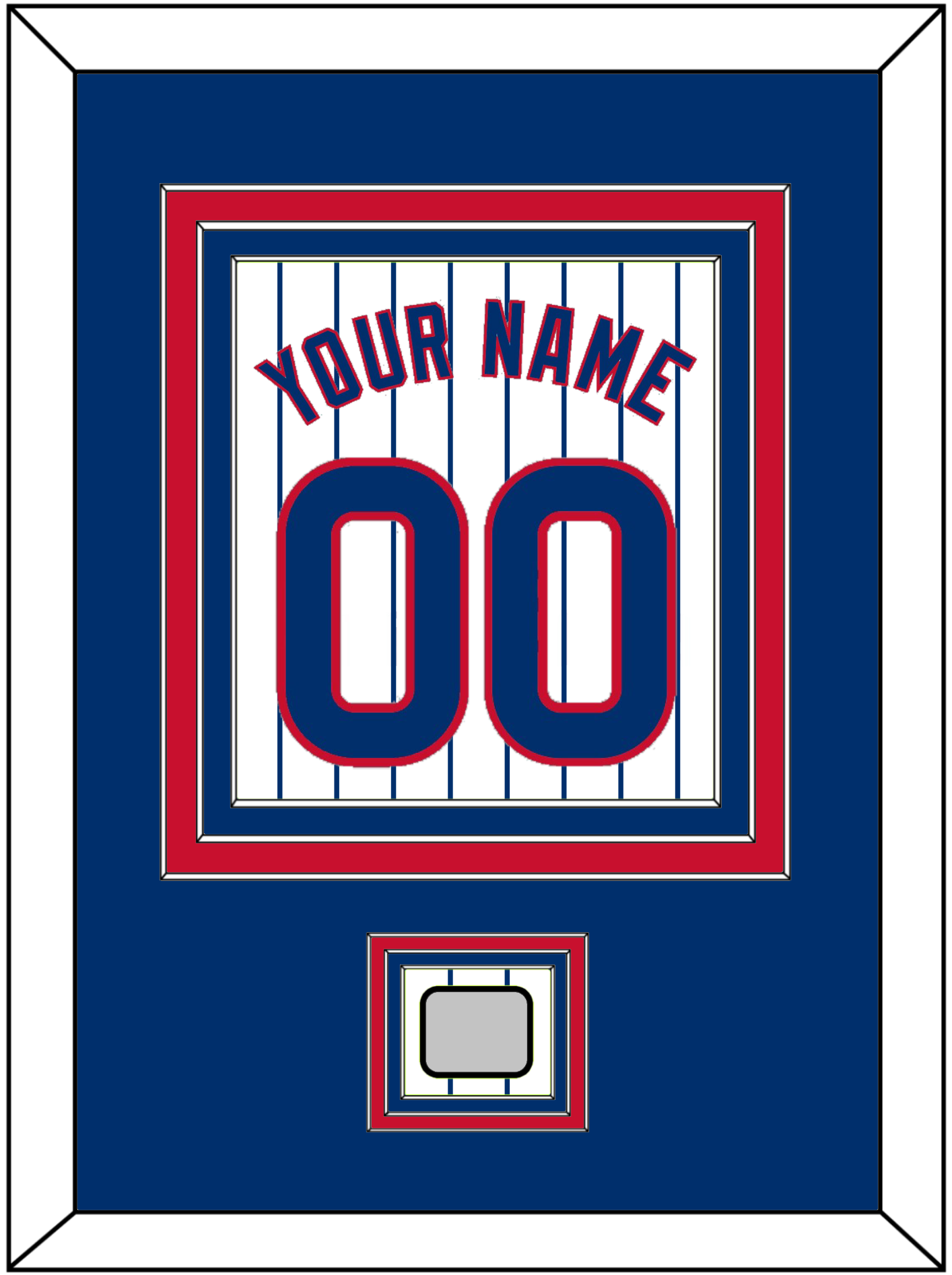 Chicago Name, Number & 2016 World Series Jersey Patch - Home White Pinstripes - Premier Tier 2