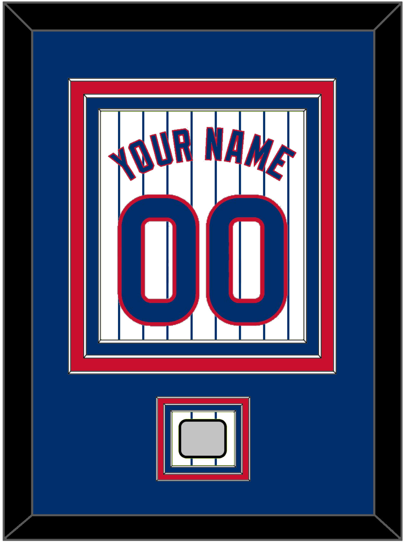Chicago Name, Number & 2016 World Series Jersey Patch - Home White Pinstripes - Premier Tier 2