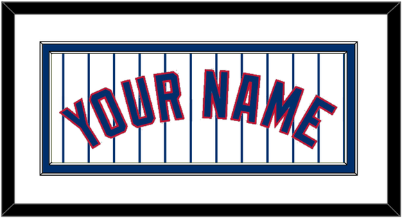 Chicago Name - Home White Pinstripes - Double Mat 1