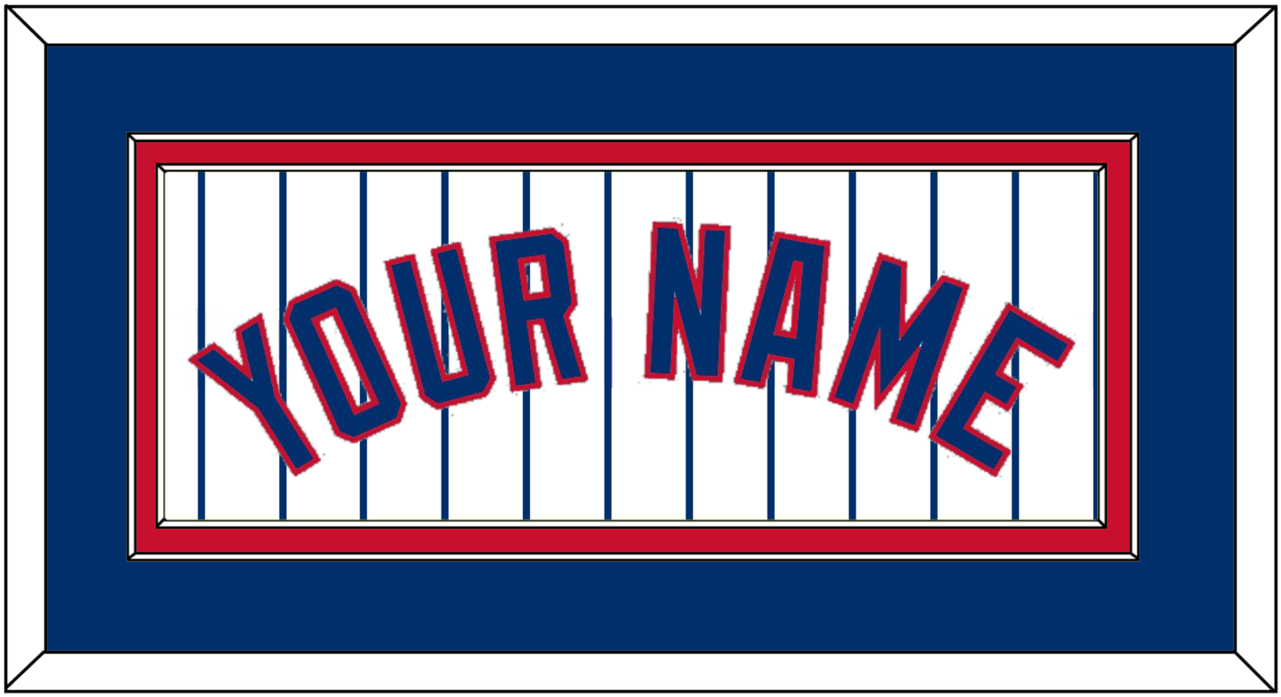 Chicago Name - Home White Pinstripes - Signature Tier 2