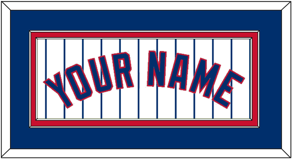 Chicago Name - Home White Pinstripes - Double Mat 2