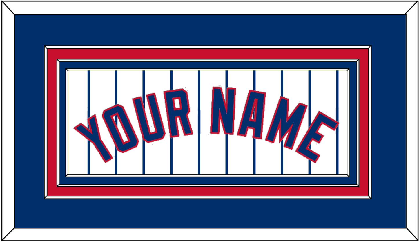 Chicago Name - Home White Pinstripes - Premier Tier 2