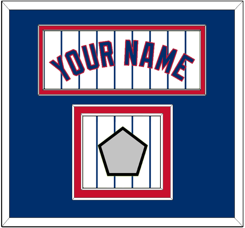 Chicago Name & 2016 World Series Jersey Patch - Home White Pinstripes - Signature Tier 2