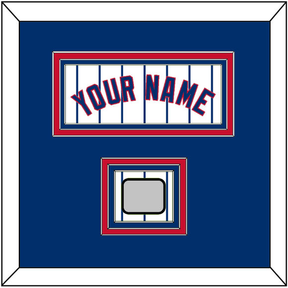 Chicago Name & 2016 World Series Jersey Patch - Home White Pinstripes - Triple Mat 2