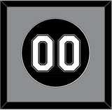 Chicago Number - Alternate Black - Single Mat 2