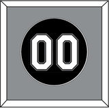 Chicago Number - Alternate Black - Single Mat 2