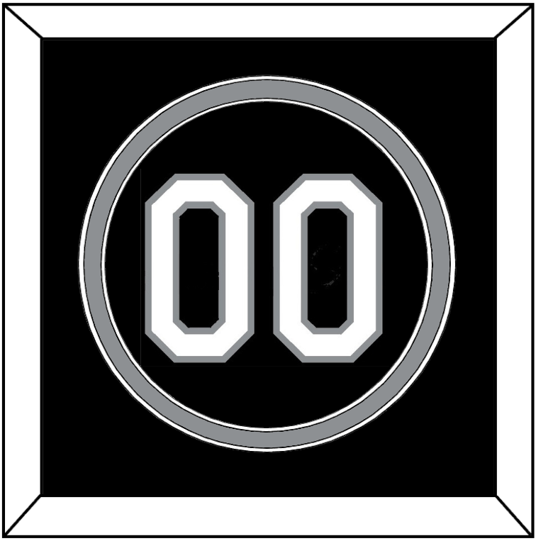 Chicago Number - Alternate Black (1991-1992) - Signature Tier 2