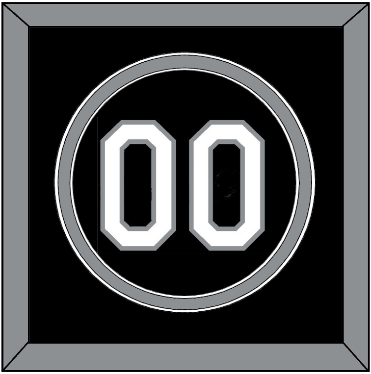 Chicago Number - Alternate Black (1991-1992) - Signature Tier 2