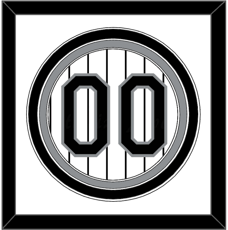 Chicago Number - Home White Pinstripes- Premier Tier 1