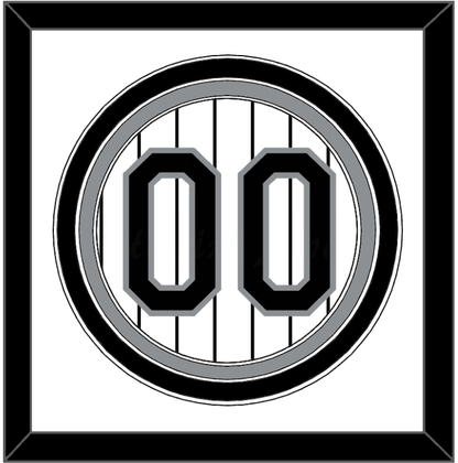 Chicago Number - Home White Pinstripes- Premier Tier 1