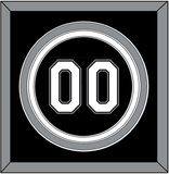 Chicago Number - Alternate Black - Triple Mat 2