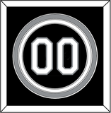 Chicago Number - Alternate Black (1991-1992) - Triple Mat 2