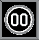 Chicago Number - Alternate Black (1991-1992) - Triple Mat 2