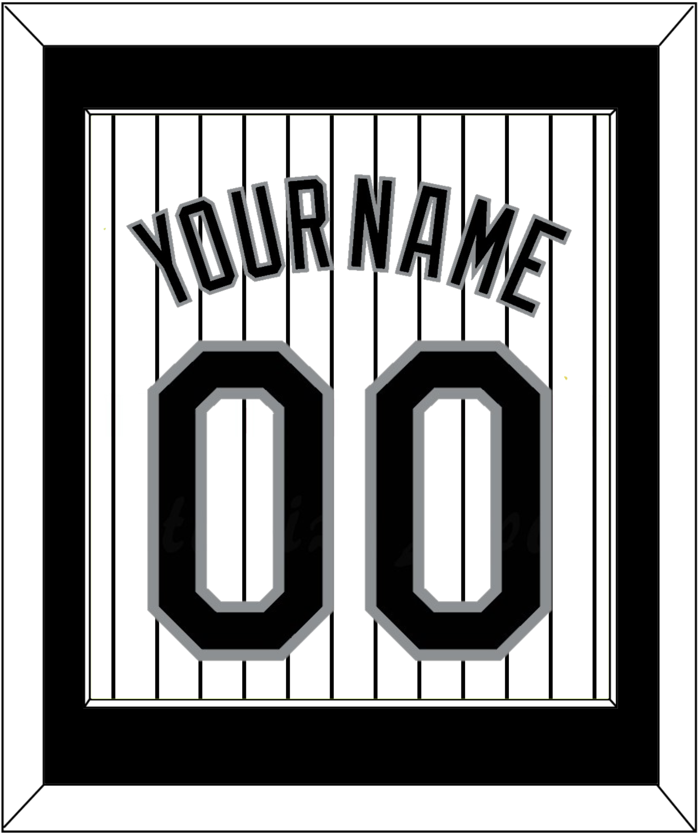 Chicago Name & Number - Home White Pinstripes - Essential Tier 1