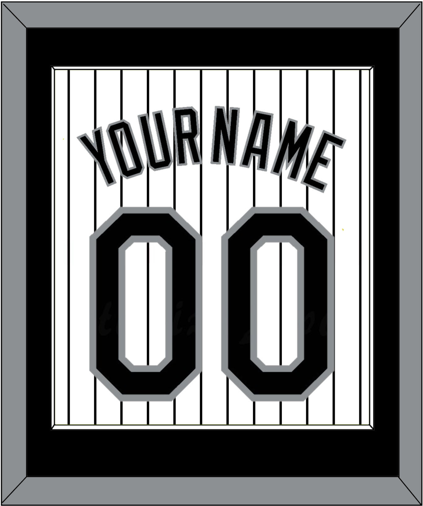 Chicago Name & Number - Home White Pinstripes - Essential Tier 1