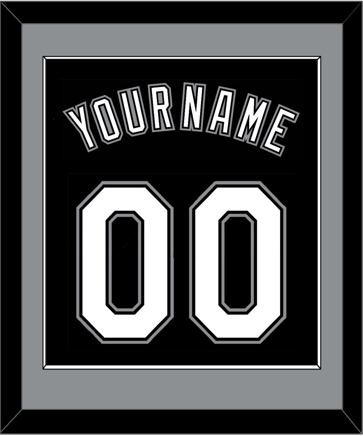 Chicago Name & Number - Alternate Black - Essential Tier 2