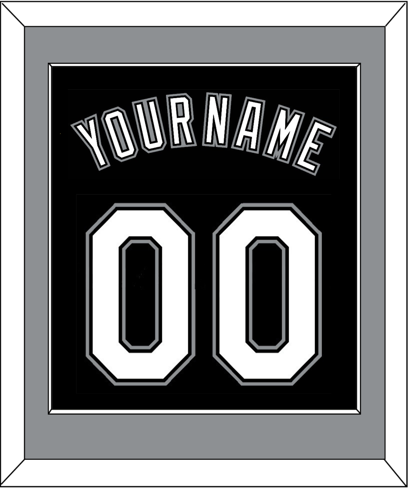 Chicago Name & Number - Alternate Black - Essential Tier 2