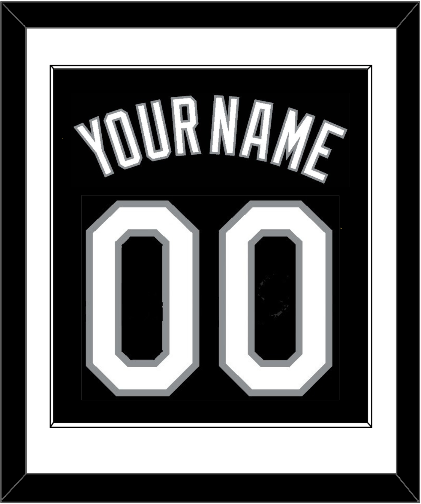 Chicago Name & Number - Alternate Black (1991-1992) - Essential Tier 1