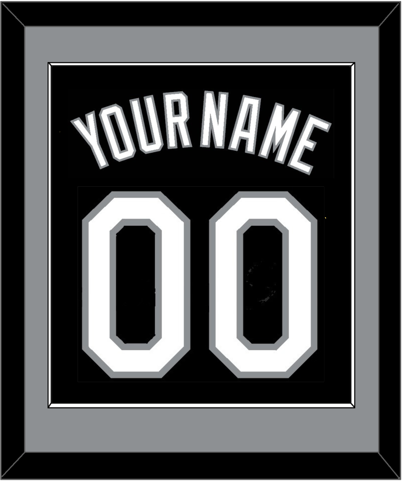 Chicago Name & Number - Alternate Black (1991-1992) - Essential Tier 2