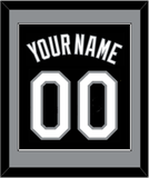 Chicago Name & Number - Alternate Black (1991-1992) - Single Mat 2