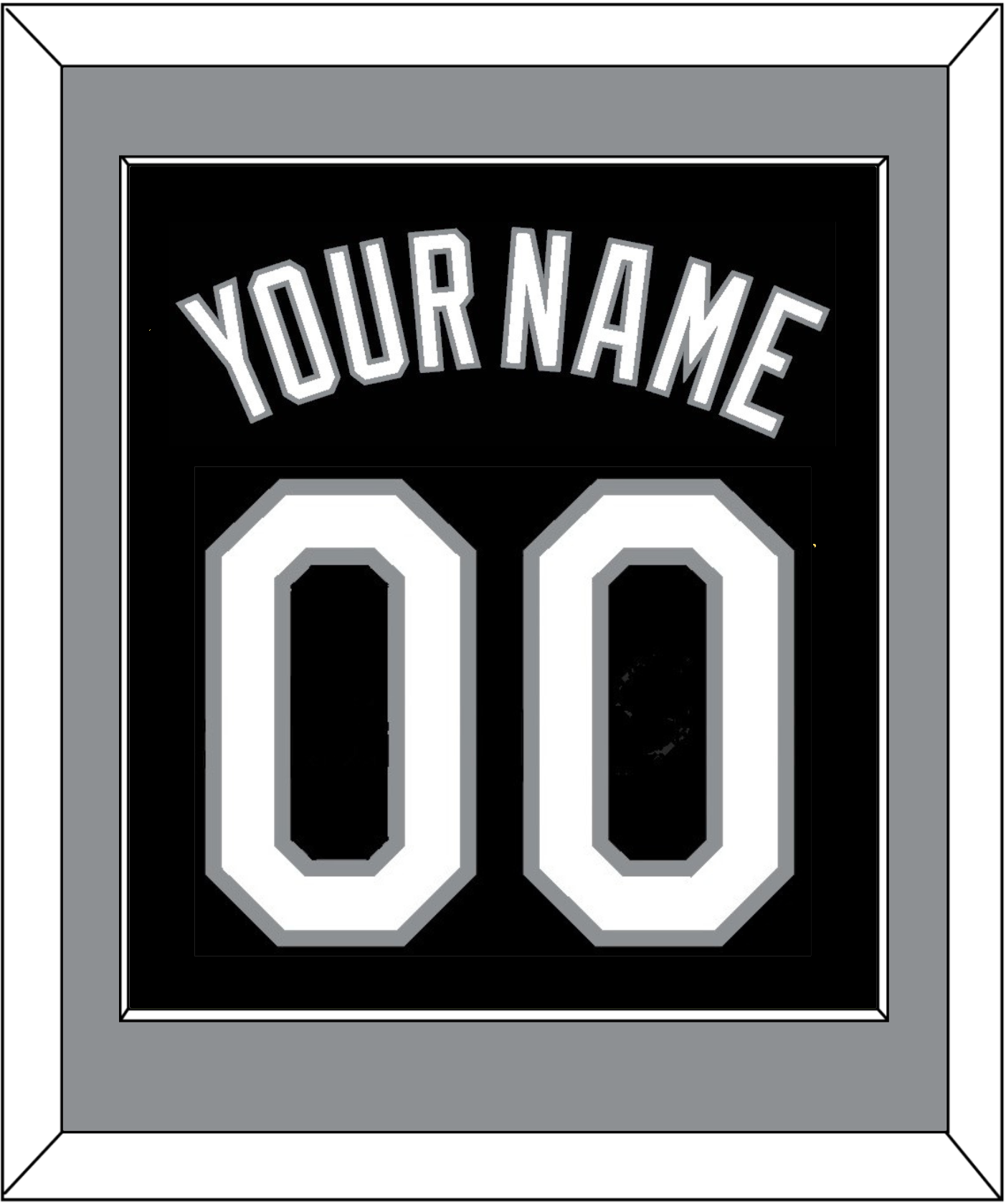 Chicago Name & Number - Alternate Black (1991-1992) - Essential Tier 2