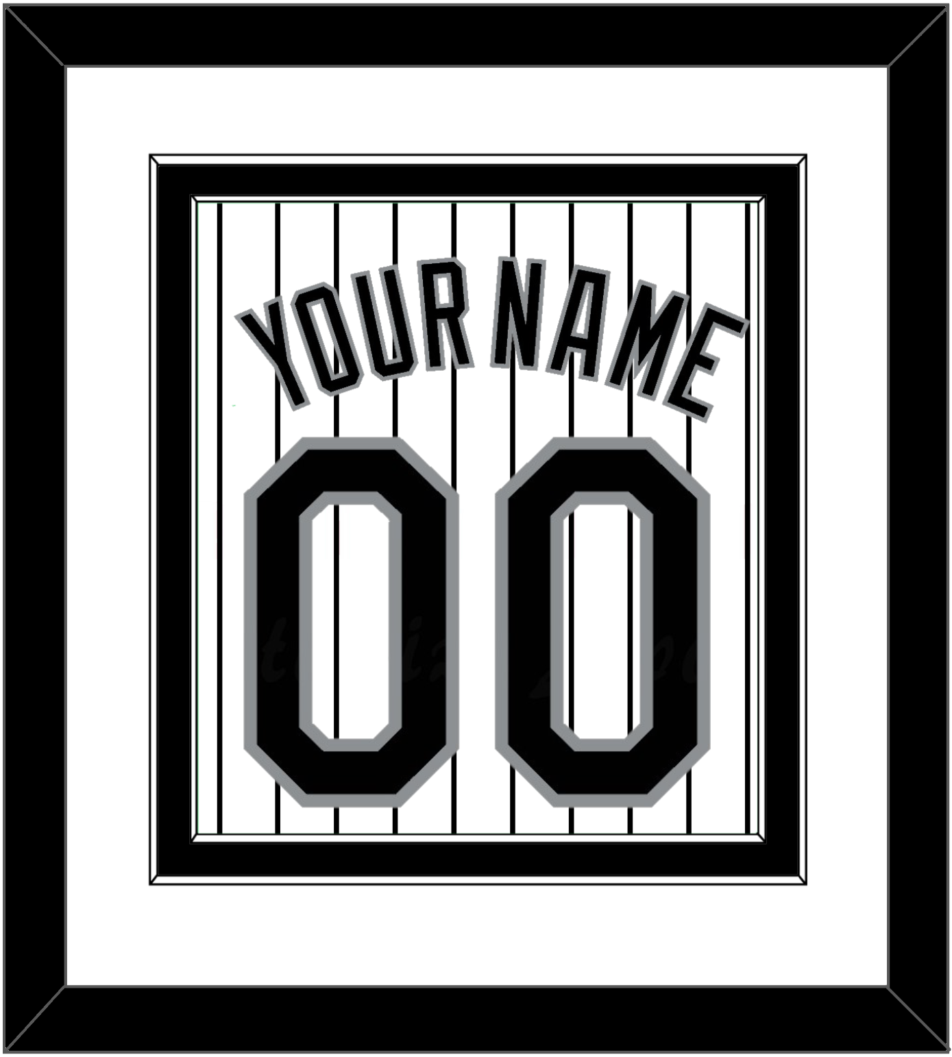 Chicago Name & Number - Home White Pinstripes - Signature Tier 1