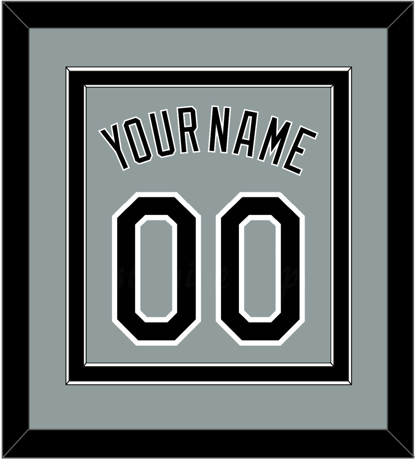 Chicago Name & Number - Road Gray - Signature Tier 2