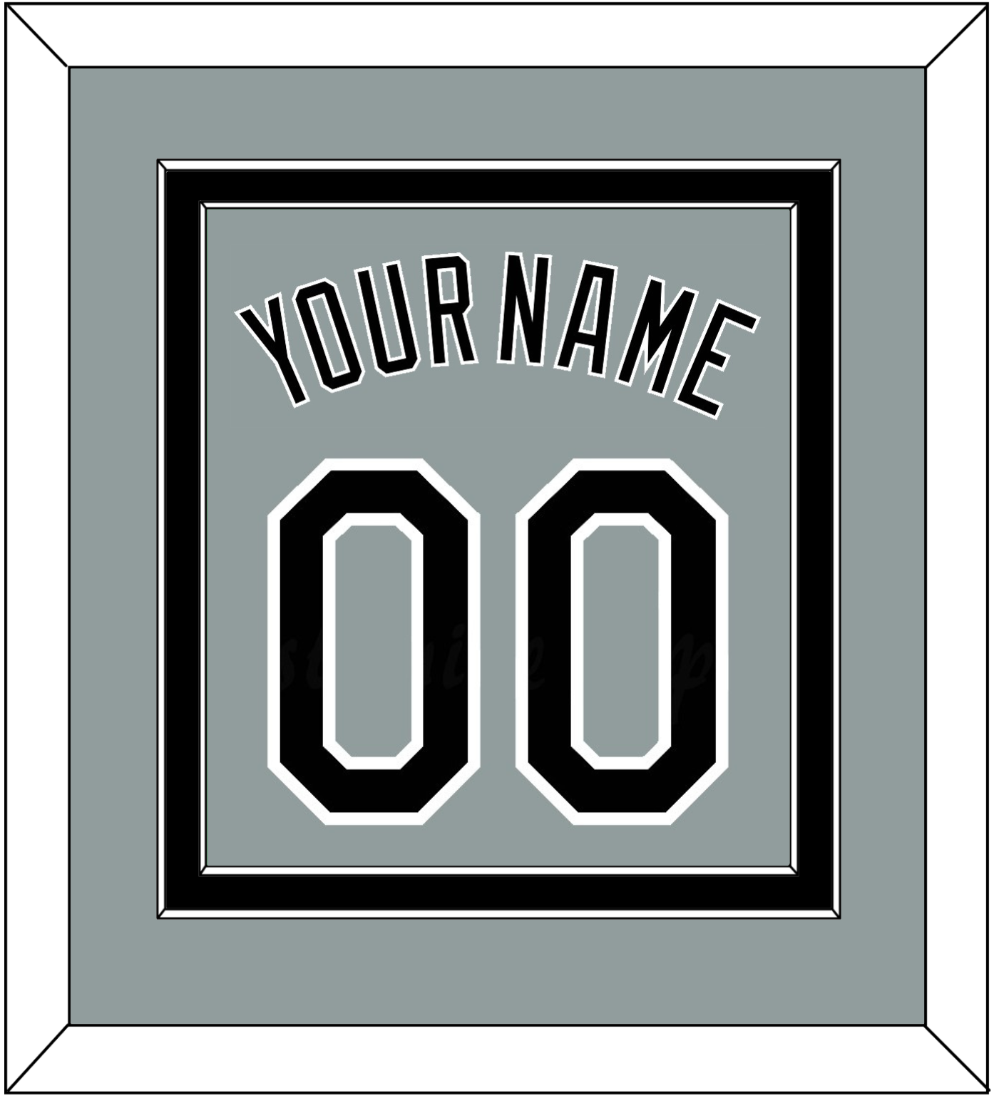 Chicago Name & Number - Road Gray - Signature Tier 2