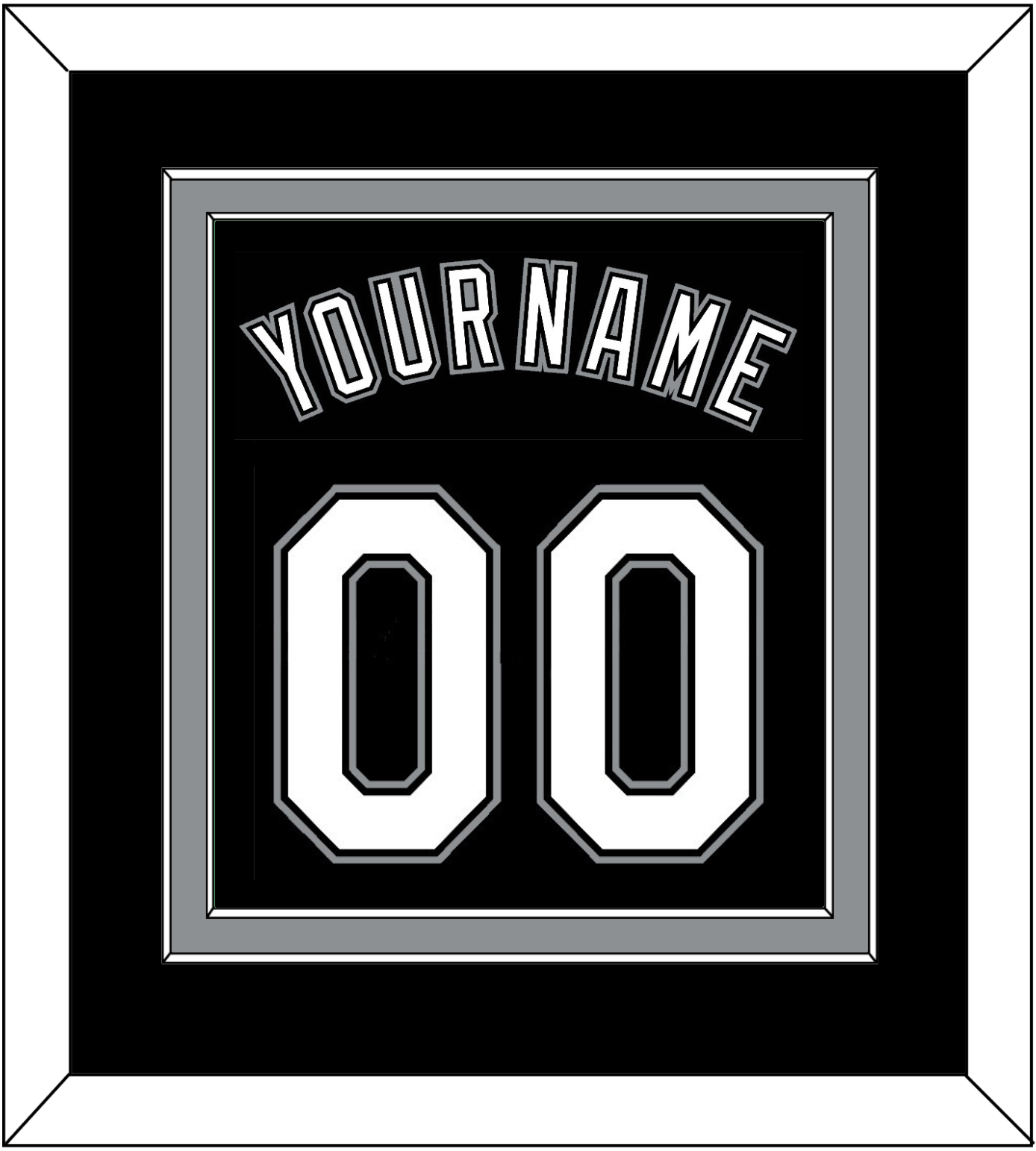 Chicago Name & Number - Alternate Black - Signature Tier 2
