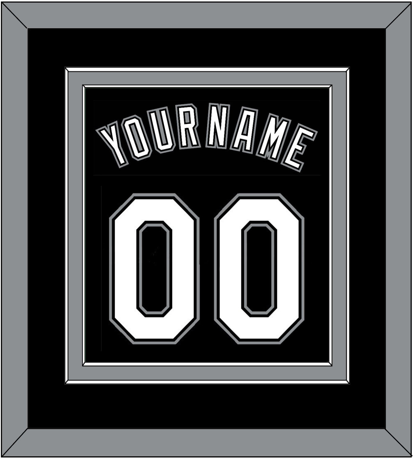 Chicago Name & Number - Alternate Black - Signature Tier 2