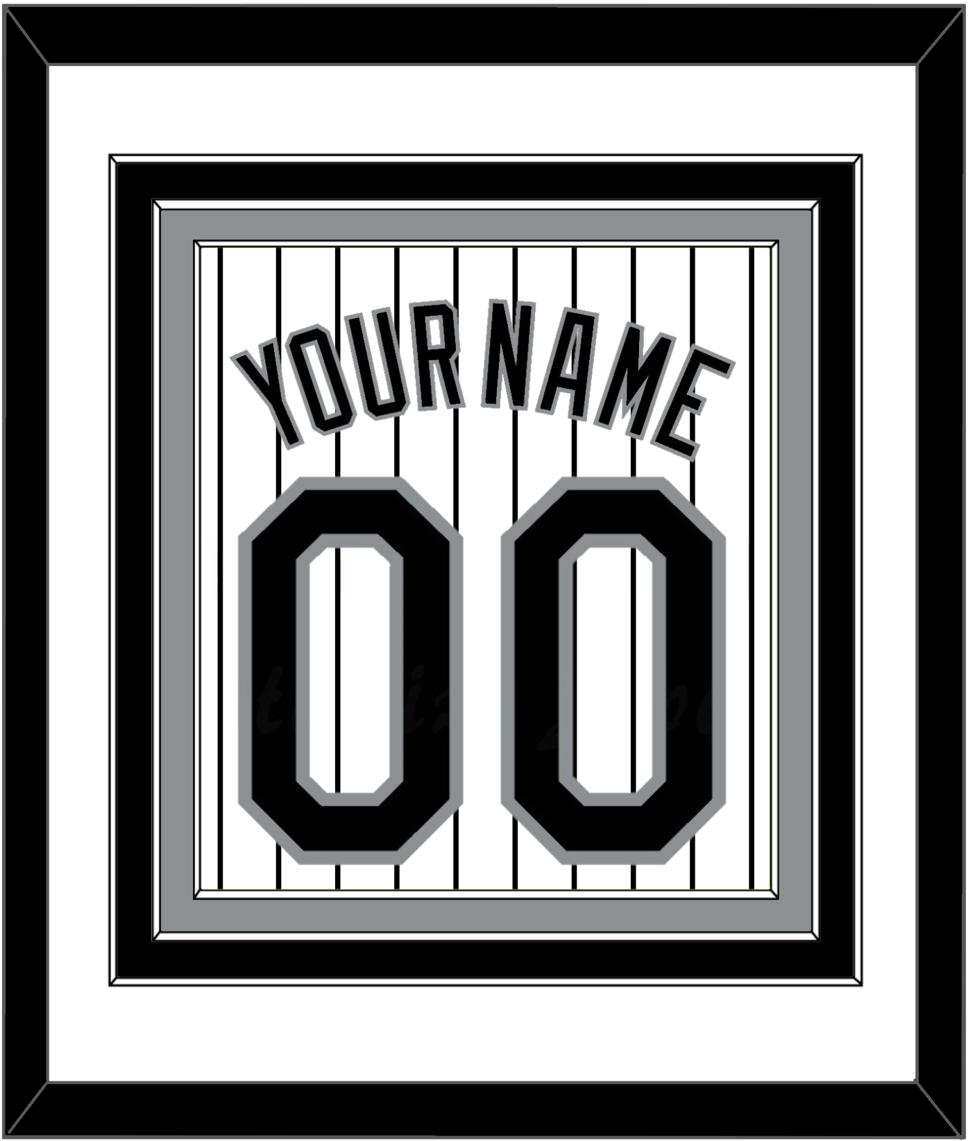 Chicago Name & Number - Home White Pinstripes - Premier Tier 1