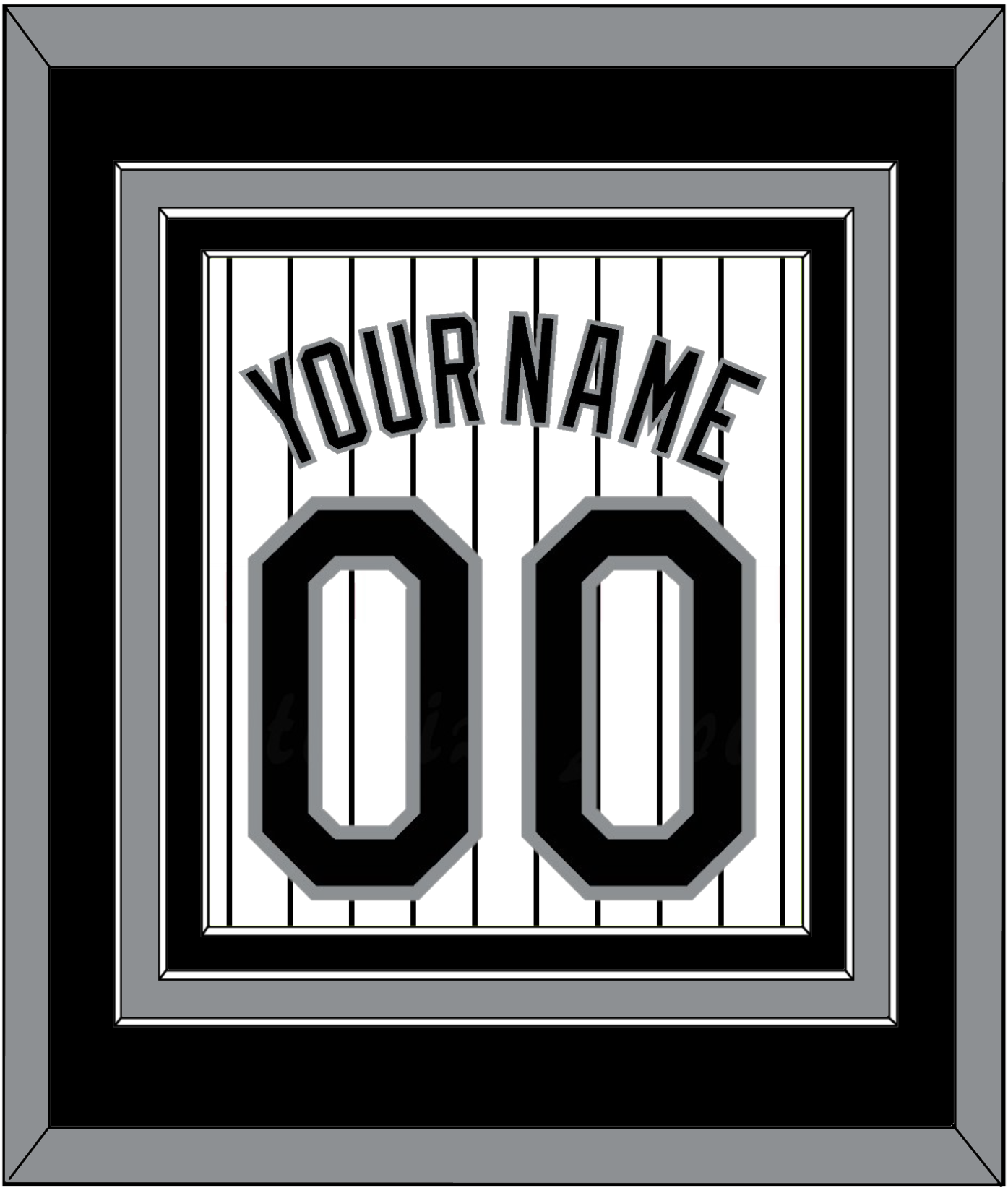 Chicago Name & Number - Home White Pinstripes - Premier Tier 2