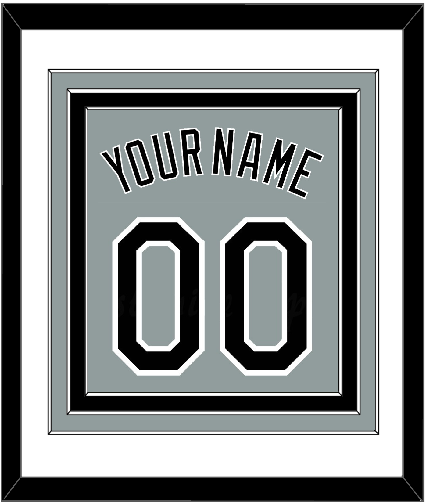 Chicago Name & Number - Road Gray - Premier Tier 1