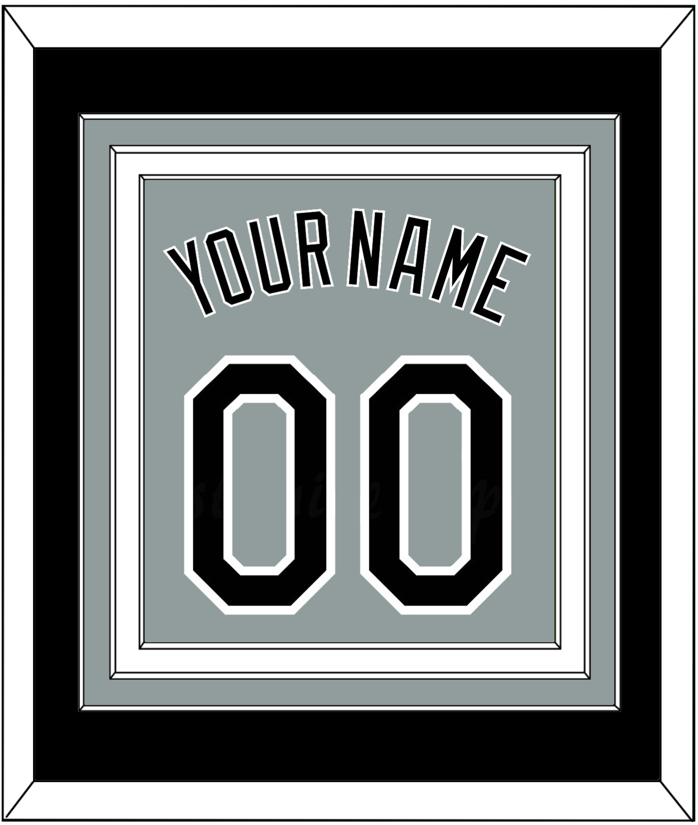 Chicago Name & Number - Road Gray - Premier Tier 3