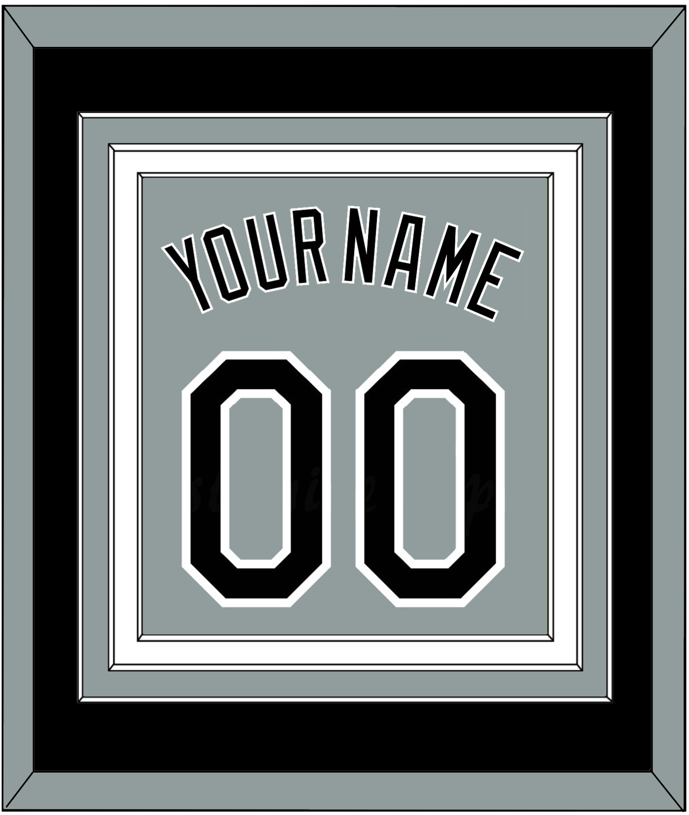 Chicago Name & Number - Road Gray - Premier Tier 3