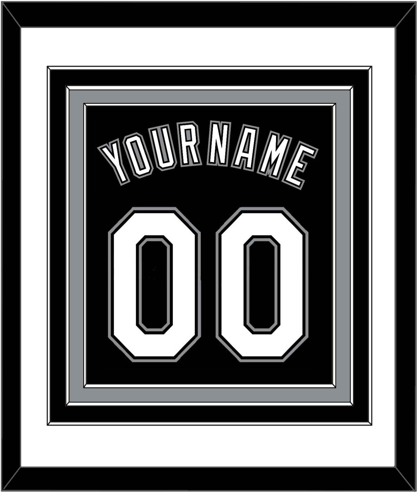 Chicago Name & Number - Alternate Black - Premier Tier 1
