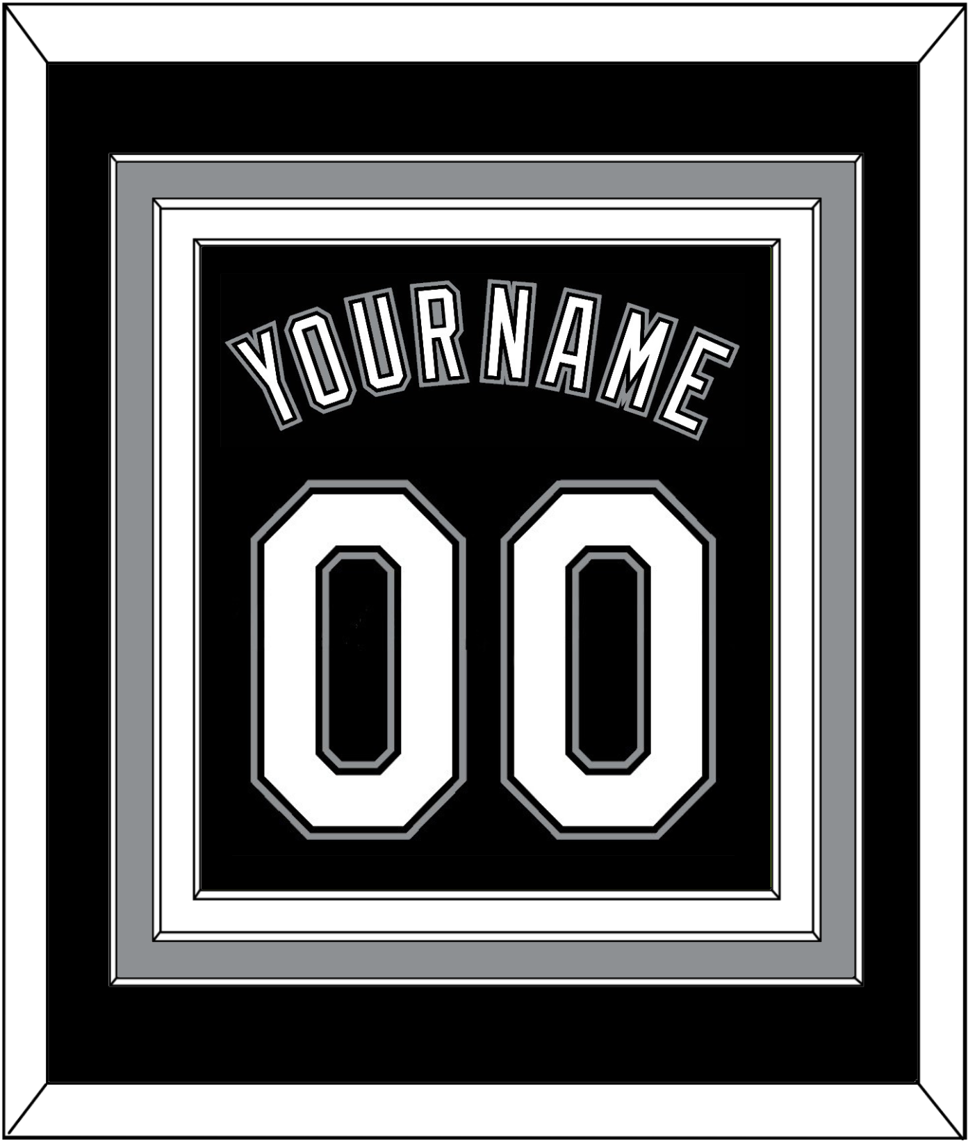 Chicago Name & Number - Alternate Black - Premier Tier 2
