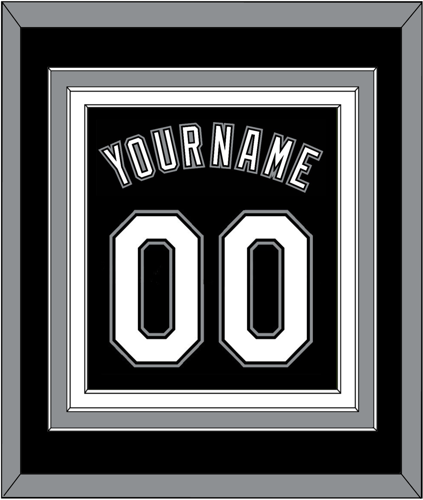 Chicago Name & Number - Alternate Black - Premier Tier 2