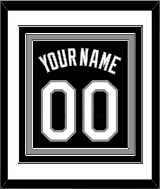 Chicago Name & Number - Alternate Black (1991-1992) - Premier Tier 1