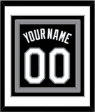 Chicago Name & Number - Alternate Black (1991-1992) - Triple Mat 1