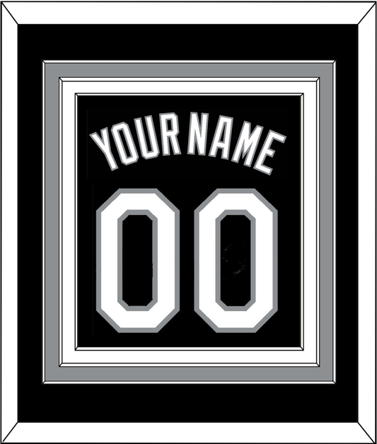 Chicago Name & Number - Alternate Black (1991-1992) - Premier Tier 2