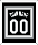 Chicago Name & Number - Alternate Black (1991-1992) - Triple Mat 2